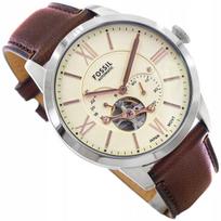 Vyriškas automatinis laikrodis Fossil Me3266 Townsman rudas odinis