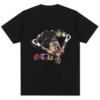 Tank Gervonta Davis Print Vintage T Shirt Men's Boxing Champion Oversized T Shirts 100% Cotton Classic Short Sleeve Streetwear S juoda