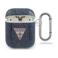 Guess GUACA2TPUJULDB Jeans Collection Apple AirPods 1/ 2 tamsiai mėlynas