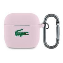 Lacoste Liquid Silicone Croc Logo Case for AirPods 4 Pink