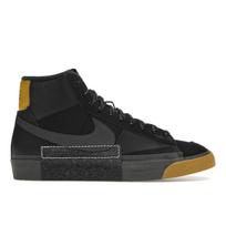 Nike Blazer Mid Pro Club Remastered vyriški sportbačiai, juodi, bronziniai, vidutinio pelenų mėlyni, atspalvio. 41