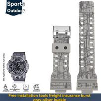 „Casio G-Shock“ juodo aukso GA-110, GA-100, GA-120, GA140, GA700, 400 dervos silikoninis sportinis laikrodžio dirželis vyrams, guminis laikrodžio dirželis 16 mm 16mm
