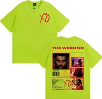 Reperis The Weeknd Xo Albumo Pasaulinės Ekskursijos 2025 Grafinis Marškinėlis Vyriška Mada Hip Hop Punk Gatvės Marškinėliai Laisvalaikio Medvilninis Per dydį Marškinėlis S