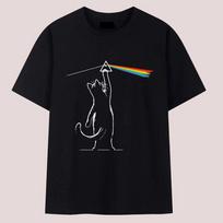 Pink Floyd Katė Tamsioji Mėnulio Pusė Juodi Unisex Marškinėliai Dydis S-5XL Unisex Marškinėliai XXXL