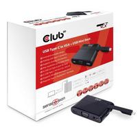 Club3D USB Type-C to VGA + USB 3.0 + USB Type-C Charging Mini Dock