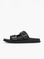 CALVIN KLEIN Moteriškos odinės basutės, CITY SANDAL BUCKLE LTH