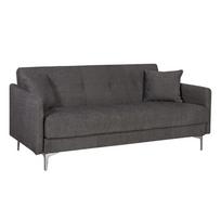 LOGAN sofa-lova, 199x86x90 cm, aptraukta audiniu, rudos spalvos