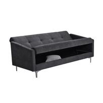 LOGAN sofa-lova, 199x86x90 cm, audinys, pilka
