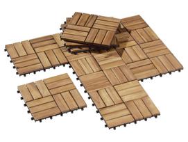 FINLAY terasos lenta 30x30x2cm, 11 vnt. / 0,99 m2, mediena: akacija, apdorojimas: alyvuota