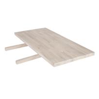 OXFORD stalo prailginimas 50x100 cm, medžiaga: ąžuolo plokštė, apdaila: baltas aliejus