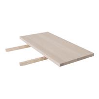 OXFORD stalo prailginimas 50x100cm, baldinė plokštė padengta natūraliu ąžuolo lukštu, apdaila: baltas aliejus