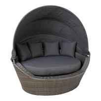 MINI MUSE sofa su baldakimu, 160x130x70 cm, pilka