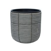 PINTAS vazonas, G27xA28cm, pilkas