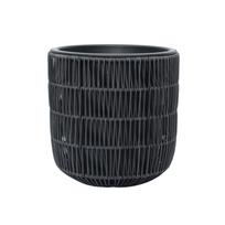 PINTAS Gėlių vazonas, D27xA28cm, juodas