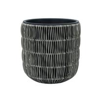 PINTAS vazonas, G27xA28cm, pilkas