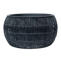 PINTAS Gėlių vazonas D48xA26cm, juodas