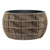 PINTAS vazonas, D48xA26cm, šviesiai rudas