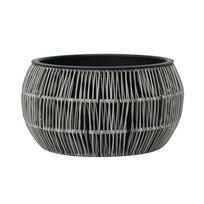 PINTAS vazonas, G37xA19cm, pilkas