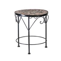 MOSAIC gėlių stovas, D25xH30cm, mozaikinės plytelės, metalinis rėmas
