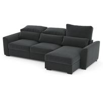 TITTO tamsiai pilka kampinė sofa-lova