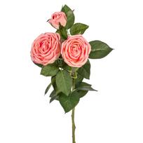 Dirbtinė gėlė ROŽĖ 70 cm, rožinė