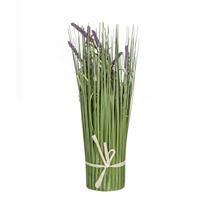 Dirbtinė gėlė SODE, žolė su levandomis, H39cm, tamsiai violetinė