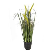 Dirbtinė gėlė SODE, žolė vazone, aukštis 55 cm, šviesiai žalia