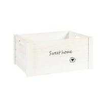 Medinė dėžė HOME&GARDEN-2, M- 36x26xA18cm, balta