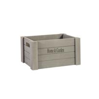 Medinė dėžė HOME&GARDEN-4, XS- 26x16xH13cm, pilka