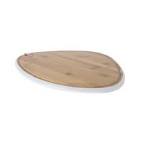 GOURMET trikampė pjaustymo lentelė, 36x27 cm, mėlynos ir baltos spalvos mišinys