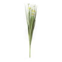 Žolė su gėlėmis, aukštis 32,5 cm, geltona / balta