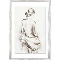 Paveikslas su rėmu, 50x70 cm, moteris su šaliku 1
