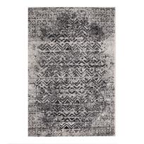 LOTTO-3 kilimas, 160x230 cm, juodas/baltas zigzago raštas