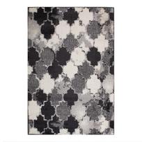LOTTO-7 kilimas, 100x150 cm, pilkas / juodas / baltas