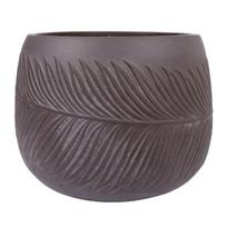 Žemas vazonas PALM-1, D52xA37cm, rudas
