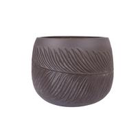 Žemas vazonas PALM-3, D24xH16cm, rudas