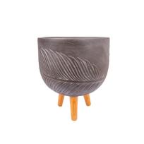 Vazonas ant kojelių PALM-3, G23xA29cm, rudas