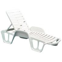 Šezlongas FISSO 71x192xH45cm, medžiaga: plastikas, spalva: balta