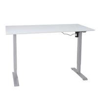ERGO stalas su 1 varikliu, 160x80 cm, pilkai baltas