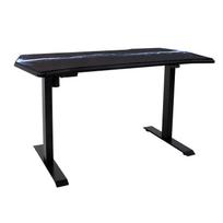 GAMER žaidimų stalas su 1 varikliu, 140x70cm, su pelės kilimėliu, juodas