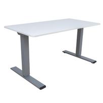 ERGO OPTIMAL stalas su 2 varikliais, 140x80 cm, pilkšvai baltas