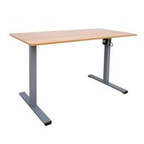 ERGO OPTIMAL stalas su 1 varikliu, 140x70 cm, hikorio mediena