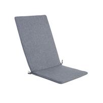Kėdės užvalkalas su atlošu Simple Grey, 48x115x3cm, pilkas, 100% poliesteris, audinys 757