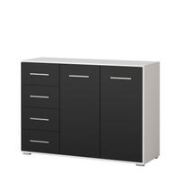 Idzczak komoda FRIDA 01 2D4S (spalvos) Balta Juoda