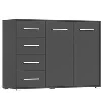 Komoda FRIDA 01 2D4S CC (135 cm) juoda