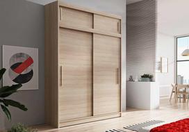 Idzczak Spinta su antresolėmis VESTA 04 150 cm Sonoma Oak + Sonoma Oak