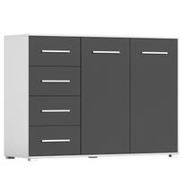 Idzczak komoda FRIDA 01 2D4S BC balta juoda