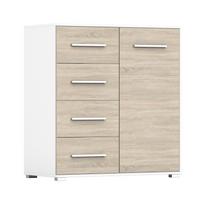 Idzczak komoda FRIDA MINI 01 1D4S BS Sonoma ąžuolas / balta