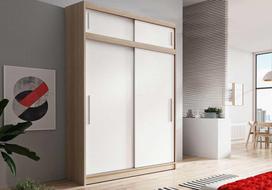 Idzczak Spinta su prailginimu VESTA 04 150 cm Sonoma ąžuolo balta LED profilis 150
