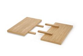 APEX ir RADUS - 78x40 cm stalviršio prailginimas; MDF + natūralus ąžuolo fanera (1 vnt. = 1 komplektas)